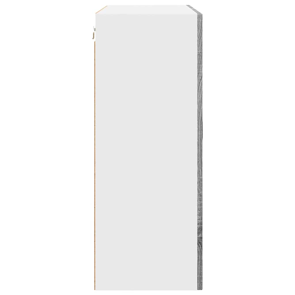 Kitchen Wall Cabinet with Shelf Grey Sonoma 80 x 31 x 80 cm